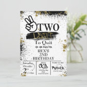 ツーレギットトやめ誕生日招待状 招待状 (スタンド正面)