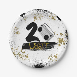 ツーレギットトやめ誕生日紙プレート ペーパープレート