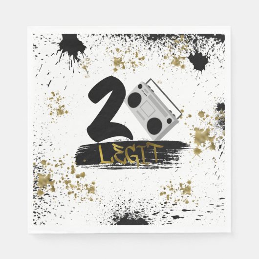 ツーレギットトやめ誕生日 スタンダードランチョンナプキン (正面)