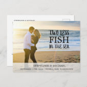 ツーレスフィッシュフォトセーブ・ザ・デート案内 ポストカード (正面/裏面)