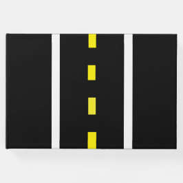 ツーレーンロードゲストブック（ブラック、ホワイト、イエロー） ゲストブック