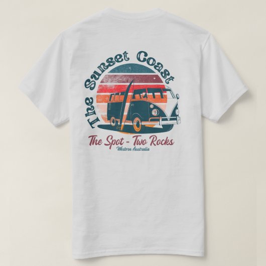 ツーロックス・ザ・スポット・サーフビーチ Tシャツ (デザイン裏面)