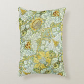 ツーロンの金ゴールドおよび緑 アクセントクッション (正面(垂直))