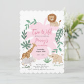 ツーワイルドガール2nd誕生日招待状 招待状 (スタンド正面)