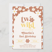 ツーワイルド誕生日招待状 |デイジー |第2位 招待状 (正面)