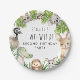 ツーワイルド!オーストラリアの動物の誕生日パーティー ペーパープレート