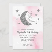 ツーンザムーンセカンドバースデー招待状 招待状 (正面)