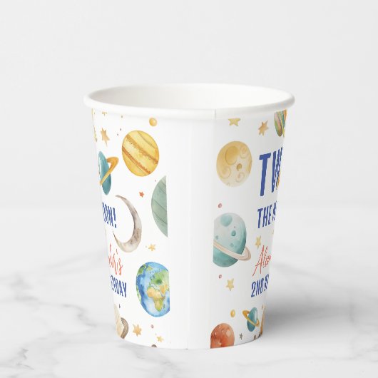 ツーンザムーン2nd誕生日宇宙銀河系パーティー 紙コップ (右)