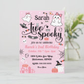 ツー不気味誕生日ガール招待状 招待状 (スタンド正面)