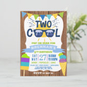 ツー クール サマー ヴァイブス 2歳の誕生日 招待状 (スタンド正面)
