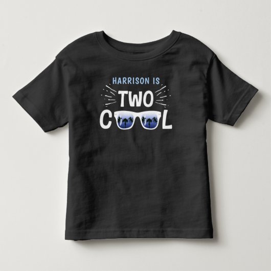 ツー・クール・ボーイズ 2歳の誕生日 トドラーTシャツ (正面)