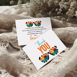 ツー クール ボーイ 2歳の誕生日パーティー サンキューカード