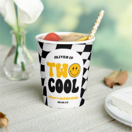 ツー クール レトロ アーチ セカンド 2歳の誕生日パーティー 紙コップ