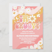 ツー・グルービー２歳の誕生日パーティーへの招待状 招待状 (正面)