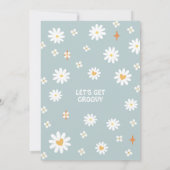 ツー・グルーヴィー・デイジー・ヒッピー 2歳 バースデー 招待状 (裏面)