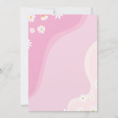 ツー グルーヴィー デイジー 2歳の誕生日パーティー招待状 招待状 (裏面)