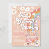 ツー・グルーヴィー フォーエバー ジョイント 2歳 ピンク グルーヴィー バースデー 招待状 (正面)