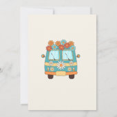 ツー・グルーヴィー・レトロ・レインボー 2歳の誕生日パーティー 招待状 (裏面)