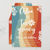 ツー グルーヴィー レトロ 招待状 (正面/裏面)