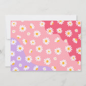 ツー グルーヴィー 2歳の誕生日パーティー ボヘミア レトロ ダイシー 招待状 (裏面)