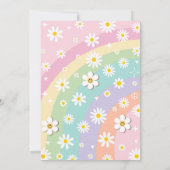 ツー・グルーヴィー 2歳の誕生日 レインボー ピース ラブ パーティー 招待状 (裏面)