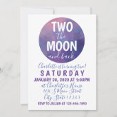 ツー・ザ・ムーン バースデー 招待状 (正面)