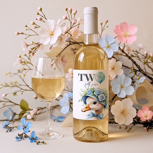 ツー・シリー・グース・ボーイの誕生日 ワインラベル