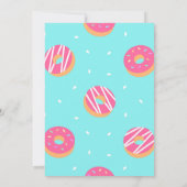 ツー・スイート・ドーナツガールの2歳の誕生日 招待状 (裏面)