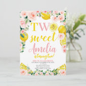 ツー・スウィート・レモネード・バースデー、シトラス・バースデー・パーティー 招待状 (スタンド正面)