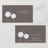 ツー・ダンデライオンズ・タウペ・ラスティック 名刺 (正面/裏面)