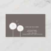 ツー・ダンデライオンズ・タウペ・ラスティック 名刺 (裏面)