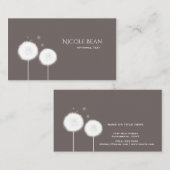 ツー・ダンデライオンズ・タウペ・ラスティック 名刺 (正面/裏面)