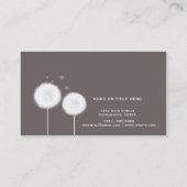 ツー・ダンデライオンズ・タウペ・ラスティック 名刺 (裏面)