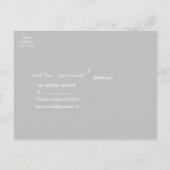 ツー ダンデライオン タウペ ラスティック カントリー セーブ ザ デート 案内ポストカード (裏面)