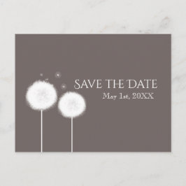 ツー ダンデライオン タウペ ラスティック カントリー セーブ ザ デート 案内ポストカード