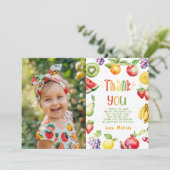 ツー・ティ・フルッティ お誕生日写真ありがとうカード 招待状 (スタンド正面)