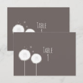 ツー デイジー タウペ ラスティック テーブル ナンバー カード (正面/裏面)