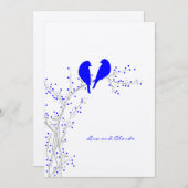 ツー・ドヴス {ロイヤル} ウェディング・招待状 招待状 (正面/裏面)