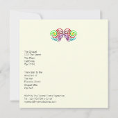 ツー ハーツ ウェディング 招待状 (裏面)