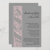 ツー ハーツ ワン ラブ ウェディング アニバーサリー 招待状 (正面/裏面)