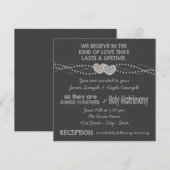 ツー ハーツ 黒板 結婚式 招待状 (正面/裏面)