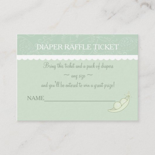 ツー ピース イン ア ポッド 抽選券 エンクロージャーカード (正面)