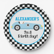 ツー・ファスト・レースカー 青いレーシングカー 男の子 誕生日