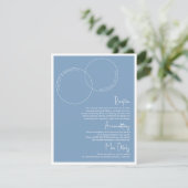 ツー リングスのウェディング ディテール カード (スタンド正面)