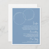ツー リングスのウェディング ディテール カード (正面/裏面)