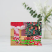 ツ飾リークリカスタマイズスマス ポストカード (スタンド正面)