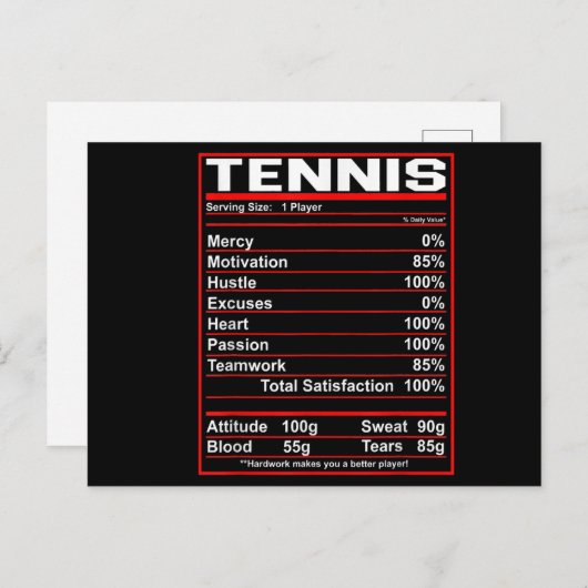 テおもしろいニス栄養ファクトス女性男性 案内ポストカード (正面/裏面)