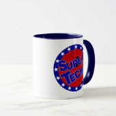 テすごいク！研究科学勇気付けられる マグカップ (正面右)