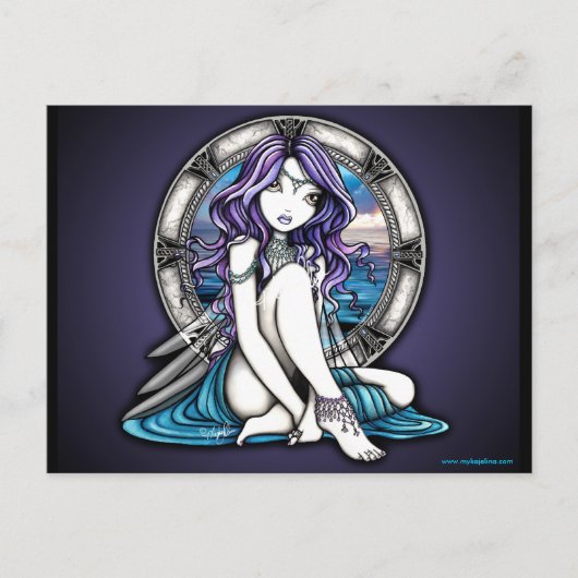 テアウォーター妖精ニンフ葉書 ポストカード (正面)