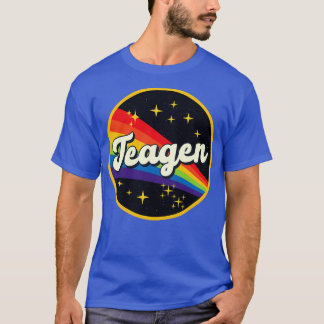 テアゲンレインボーイン宇宙ヴィンテージスタイル Tシャツ